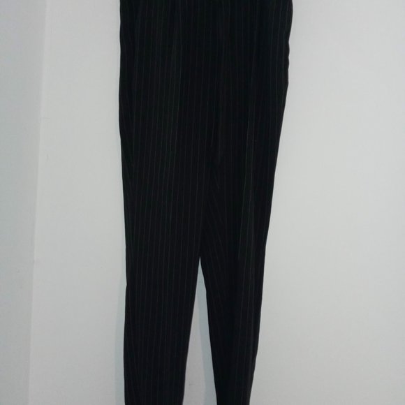 Express Tie-Waist Paper Bag Dress Pants in 8 LONG - Picture 5 of 6